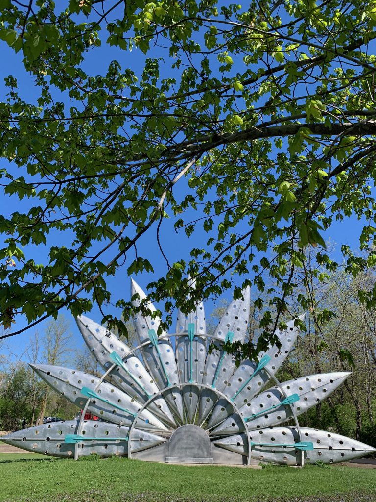 Parks in Ann Arbor: Gallup Park Canoe sculpture
