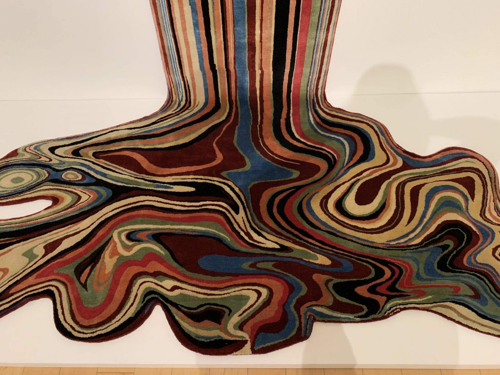 palm springs guide: "melting carpet" art from Faig Ahmed at The Palm Springs Museum, detail